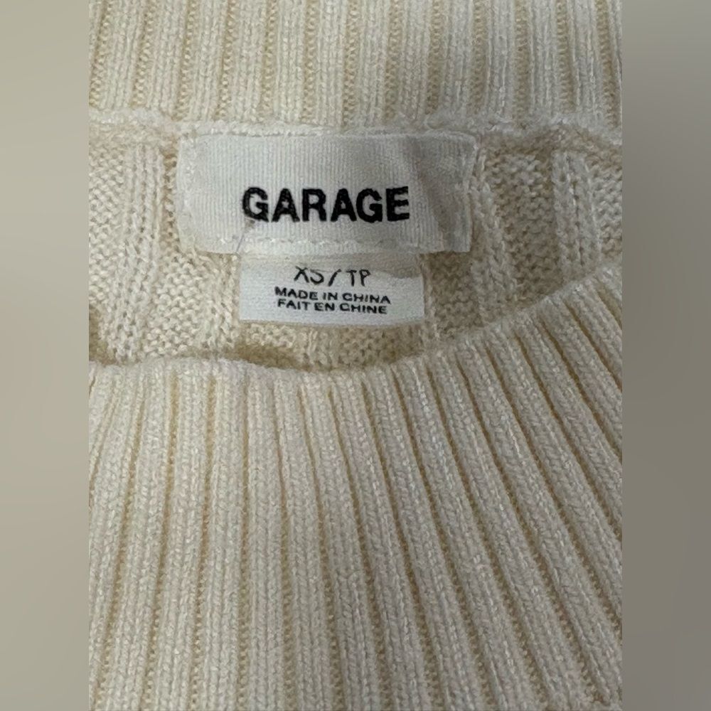 Garage Cream Ribbed Sweater - Picture 3 of 8